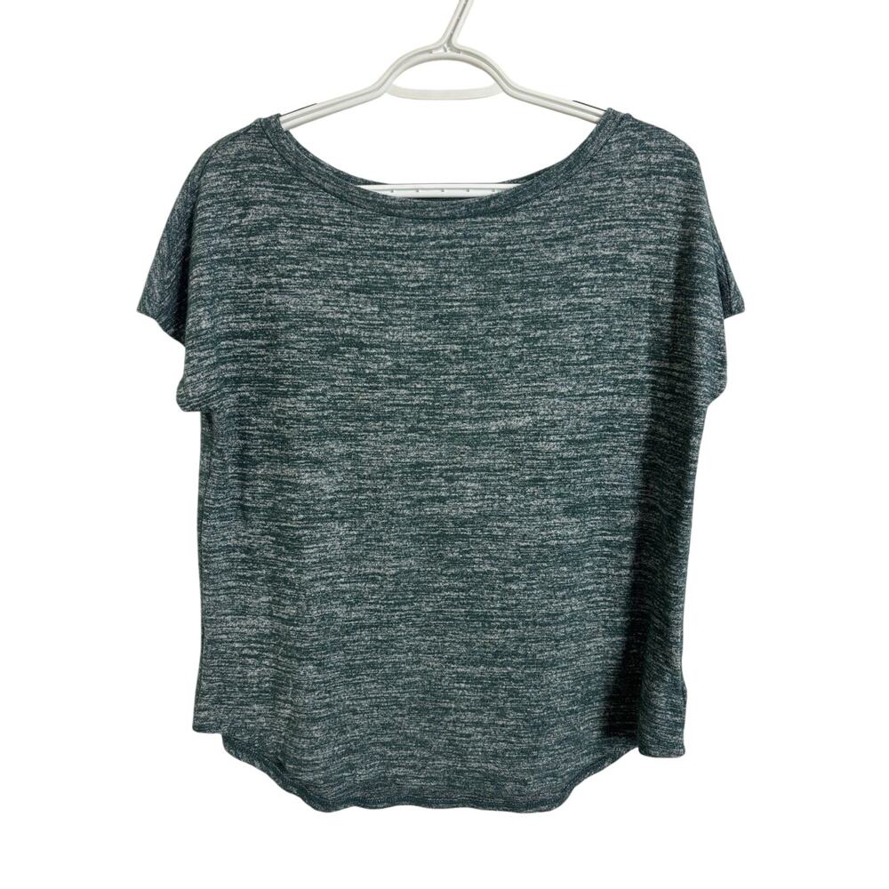 Daily Ritual Teal Wide Neck Short Sleeve Shirt M Lounge Casual Comfy Stretch